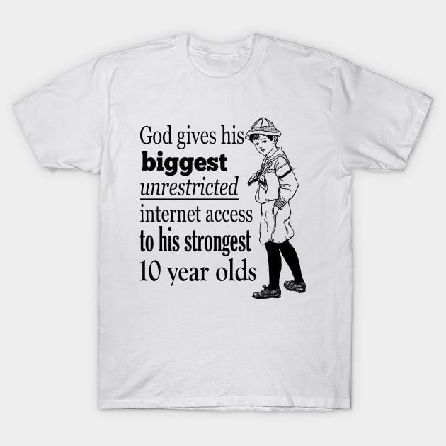 Biggest unrestricted internet access T-Shirt by giovanniiiii